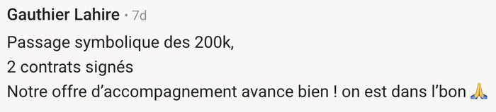 Témoignage client